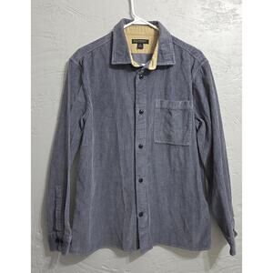 Banana Republic Men's Blue Corduroy Button Up Shirt Jacket Size Large